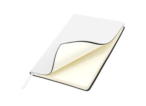 Ежедневник A5 недатированный Simflex в мягком переплёте, белый