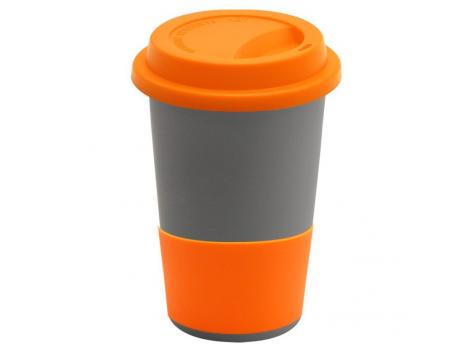 Кружка Magic To Go, серый/ оранжевый