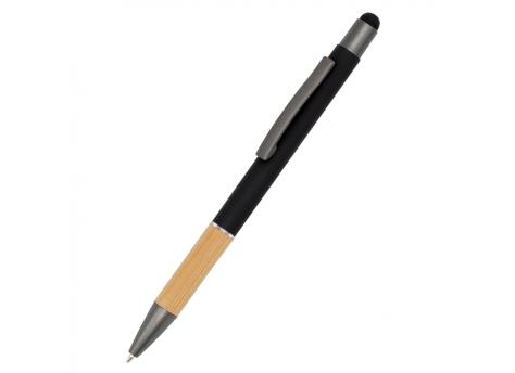Ручка металлическая Сайрис софт-тач, черная