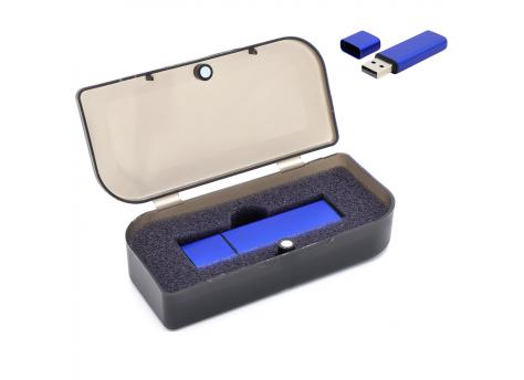 Флешка Loon 16 Гб в футляре, синяя