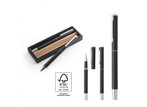 Набор LEAH из ручки-роллера и шариковой ручки из переработанного алюминия NTEU20-569585