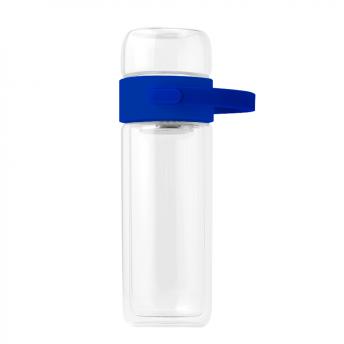 Бутылка Easy pot из боросиликатного стекла с инфьюзером, синий
