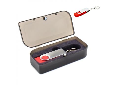 Флешка Twist 16 Гб в футляре, красная