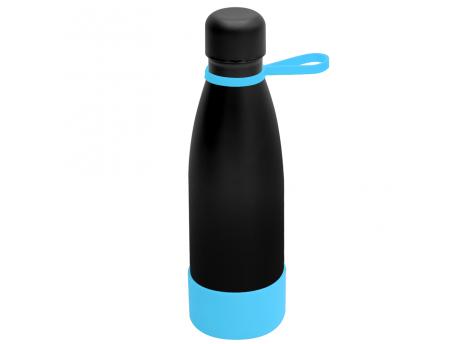 Термобутылка герметичная вакуумная Olivia To Go, чёрный/бирюзовый