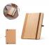 Блокнот формата А5 с твердой обложкой из бамбука и пробковыми листами ORWELL NTEU20-524436