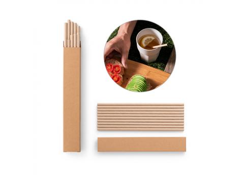 LAMONE. Набор из 10 трубочек из крафт-бумаги NTEU20-251571