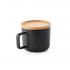 FANGIO. Керамическая кружка 250 мл с крышкой и бамбуковым дном NTEU20-251583