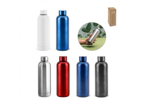 ODIN METTALIC. Бутылка из 90% переработанной нержавеющей стали 550 мл NTEU20-560088