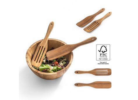 BATALI. Набор из двух столовых приборов из дерева акации NTEU20-569586