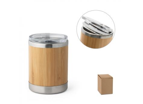 LYCKA. Стакан из бамбука и нержавеющей стали 350 мл NTEU20-524451