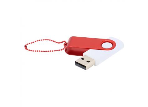 Флешка Designer To Go 2.0 USB 16Gb, белый/красный