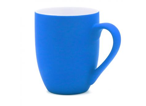 Кружка Elegante, софт-тач, 350мл, синий