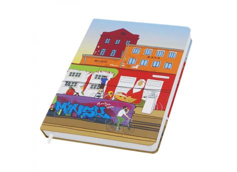 Записная книжка A5 Dziuna Октябрьская в клетку 15 x 21 см