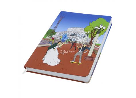 Записная книжка A5 Dziuna Театр в клетку 15 x 21 см