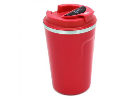 Термокружка Moon с дисплеем, 380мл, красная