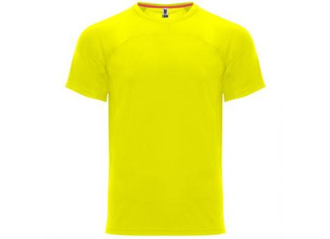 Спортивная футболка MONACO унисекс, ФЛУОРЕСЦЕНТНЫЙ ЖЕЛТЫЙ XS