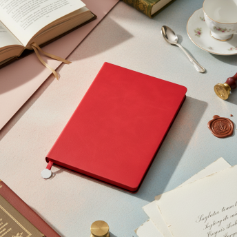 Ежедневник A5 недатированный Impero в мягком переплёте, красный