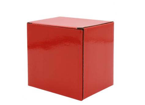 Коробка глянцевая для кружки Make me, красная