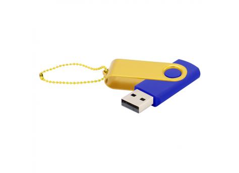 Флешка Designer To Go 2.0 USB 16Gb, синий/желтый