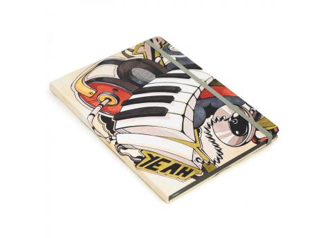 Записная книжка в клетку 15.5x21 Граффити R1-2443844