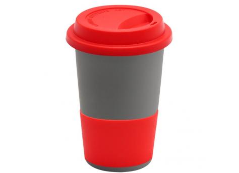 Кружка Magic To Go, серый/красный