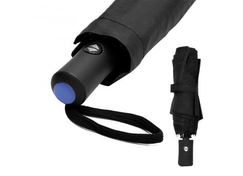 Автоматический противоштормовой зонт Vortex To Go, черный/синий