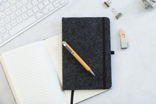 Блокнот из фетра из переработанного пластика (RPET) NTEU5-587247