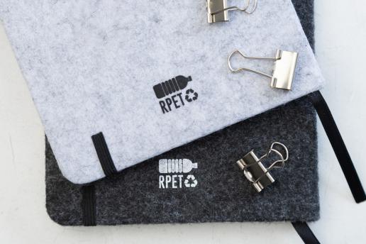 Блокнот из фетра из переработанного пластика (RPET) NTEU5-587247