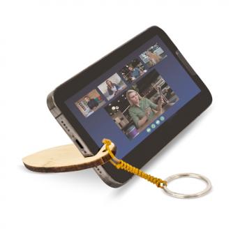 Бамбуковый брелок с держателем для мобильного телефона NTEU3-200534