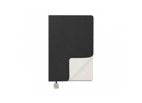 Ежедневник Flexy Cambric А5, черный, недатированный, в гибкой обложке