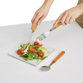 Набор столовых приборов ECO TRIP, в хлопковой сумочке, коричневый, серебристый NTEU7-165797