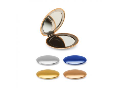 Двустороннее круглое алюминиевое зеркало KAYLA с магнитной застежкой NTEU20-687726