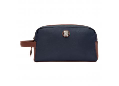 Дорожный несессер с кнопкой, темно-синий и коричневый NTEU16-987675