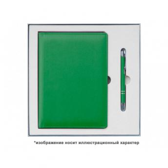 Ежедневник Smart Geneva Ostende А5, зеленый, недатированный, в твердой обложке