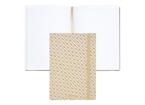 Блокнот А5 с монограммой, кремовый, линейка NTEU16-568605
