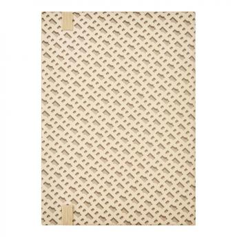 Блокнот А5 с монограммой, кремовый, линейка NTEU16-568605