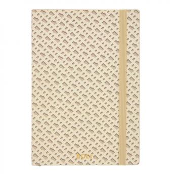 Блокнот А5 с монограммой, кремовый, линейка NTEU16-568605