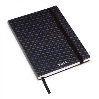 Блокнот A5 с серым монограммным узором с линовкой NTEU16-568614