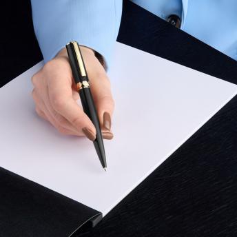 Шариковая ручка Arche Double B, черно-золотая NTEU16-591681