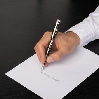 Перьевая ручка Chevron, темно-серая NTEU16-186320