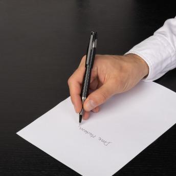 Ручка-роллер Chevron, черная NTEU16-186321