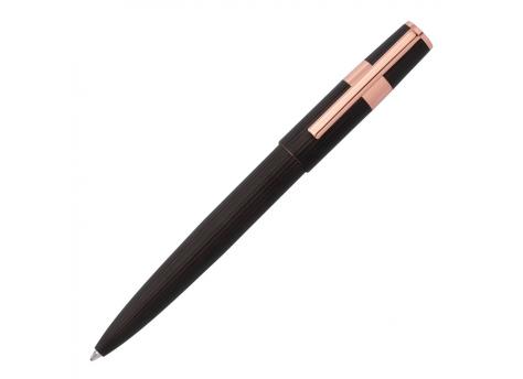 Шариковая ручка Gear Pinstripe, черная-розово-золотая NTEU16-186284