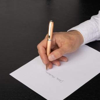 Шариковая ручка Contour Brushed, бежево-желтая NTEU16-186289