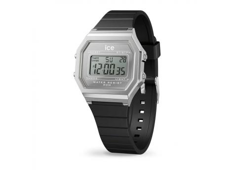 Зеркало ICE digit ретро-металлик серебро-черное - маленькое NTEU16-545440