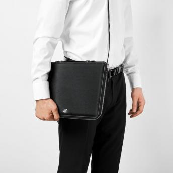 Папка для конференций zip A4 Regent Black NTEU16-309128