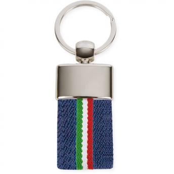 Брелок для ключей с ремнем итальянский флаг темно-синий цвет "KIRK" NTEU3-96988