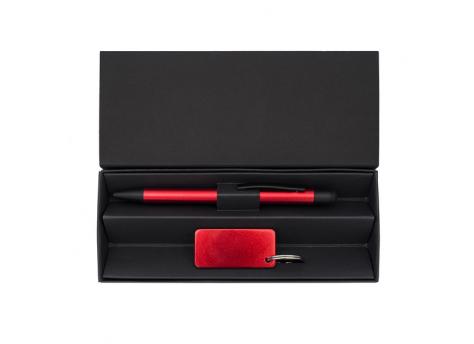 Подарочный набор шариковая ручка и брелок Couple, красный NTEU18-570258