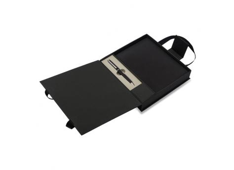 Набор подарочный Lovini: блокнот с ручкой, черный NTEU18-585995