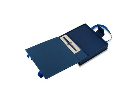 Набор подарочный Lovina: блокнот с ручкой, темно-синий NTEU18-585996