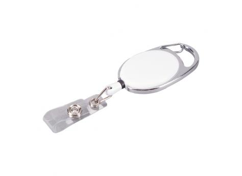 Ретрактор с карабином, белый NTEU18-57655